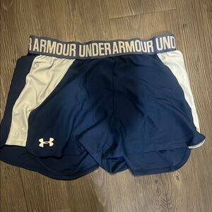Under Armour Blue and White Performance Shorts
